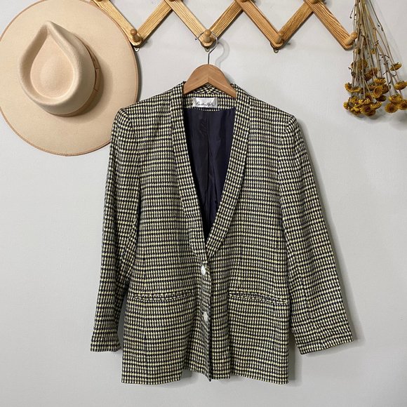 Vintage Austin Hill 1970's Wool Blazer - Picture 3 of 6